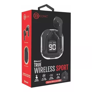 Audífonos Inalámbricos True Wireless Sport Biconic Negro
