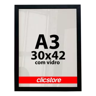 Moldura A3 30x42 Com Vidro Quadro Diploma Foto Certificado