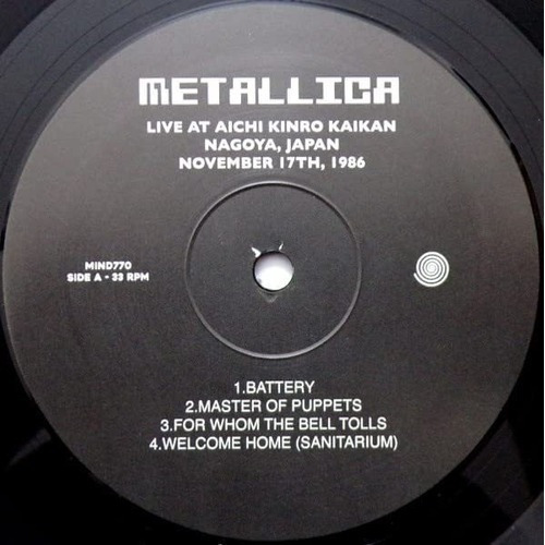 Metallica Japan Broadcast 1986 2 Lp Vinyl