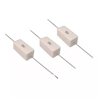 5un Resistor Porcelana 5w Escolha 1 Valor Ohmico Na Lista