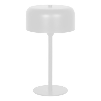 Lampara Velador Mesa Egon Blanco Apto Led Deco Moderno Lk