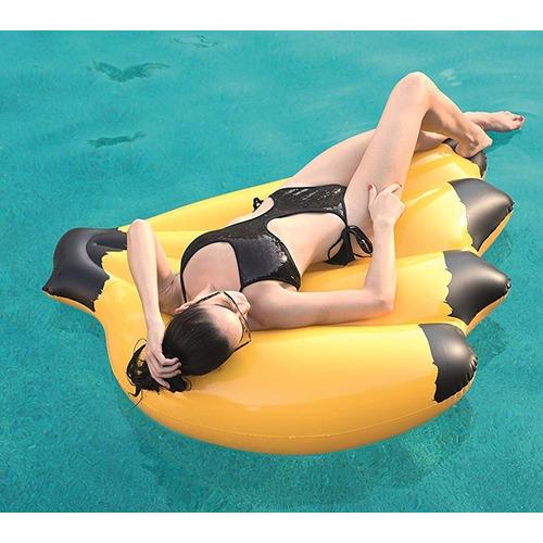 Colchoneta Inflable Racimo De Banana Bestway 43160 Color Amarillo