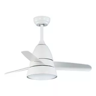 Ventilador De Techo Decorativo 365 A Blanco 3 Aspas Luz 24w Aspas Blanca Diámetro 91 Cm Material De Las Aspas Abs