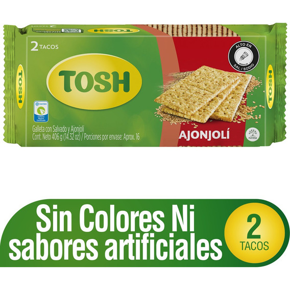 Galletas Tosh Ajonjolí Taco X 2 - kg a