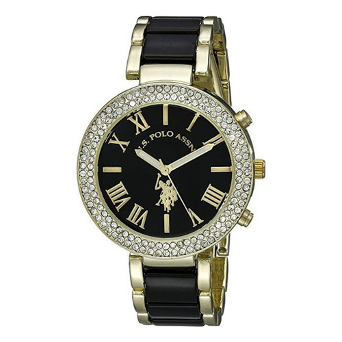 U.s. Polo Assn. Reloj De Dos Tonos Usc40061 Para Mujer