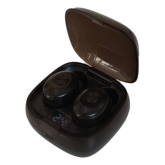 Auriculares Inalambricos Deportivos Ruffo Xg-8 Negro Bluetooth 5.0 Con Visor De Batería 