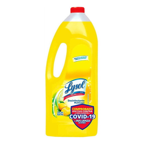 Desinfectante De Superficies Líquido Lysol Pure Citrus 820ml