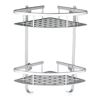 Suporte De Shampoo Aluminio Rack Banheiro Prateleiras Parede