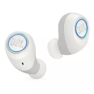 Fone De Ouvido In-ear Gamer Sem Fio Jbl Free X Jblfreex Branco Com Luz Led