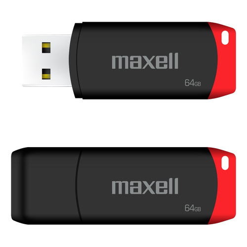 Pendrive Usb 64gb Maxell Usbpd-64 Compatible Mac Y Windows Color Rojo Compacto