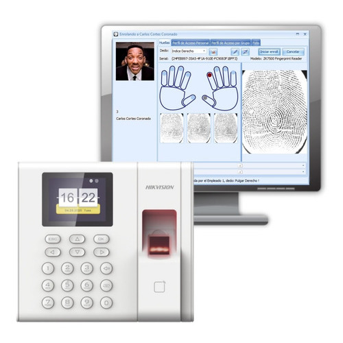 Hikvision Terminal Biometrico Interior Soporta 1000 Usuari