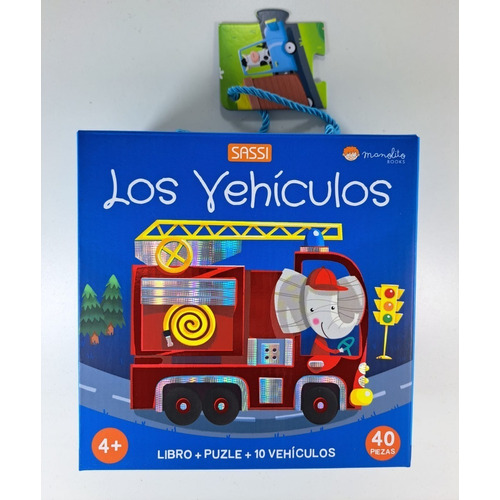 Los Vehiculos - Libro + Puzle + 10 Figuras