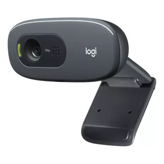 Webcam Hd Com Microfone Embutido C270 Logitech Cor Preto