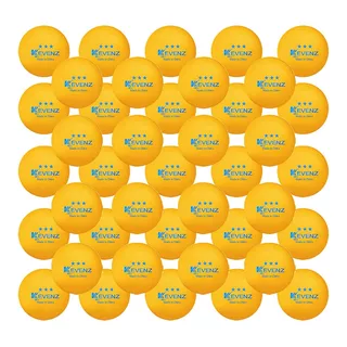 Kevenz Pelotas De Ping Pong Color Naranja 3 Estrellas 60pack