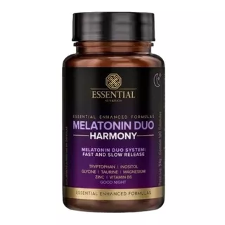 Melatonina Duo Harmony 120caps Essential Nutrition Original