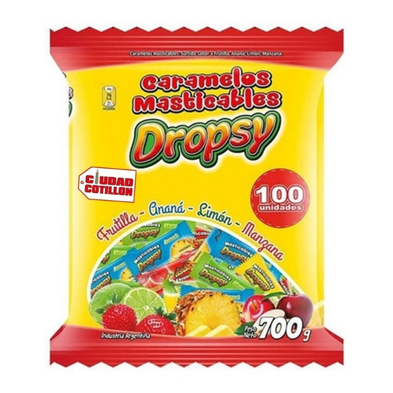 Caramelos Másticables Dropsy Frutal 700grs