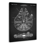 Canvas | Mega Cuadro Decorativo | Falcon Star Wars | 140x90