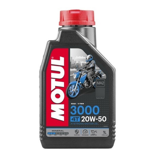 Aceite Moto 4t 3000 20w50 Mineral Motul 1l