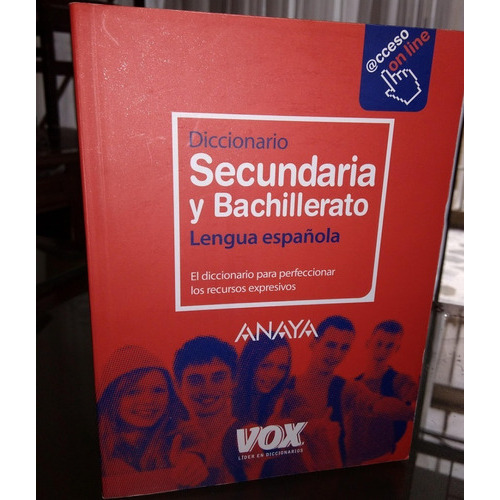 Diccionario De Secundaria Y Bachillerato, Lengua Española, De Vox. Editorial Anaya, Tapa Blanda En Español