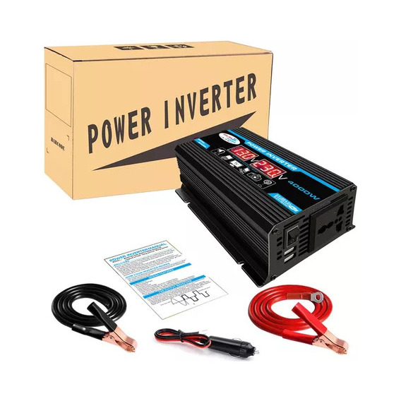 Inversor De Coche Digital Inteligente De 12v-220v 4000w