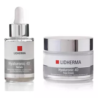 Kit Hyaluronic 4d Face Cream + Serum Hialuronico Lidherma