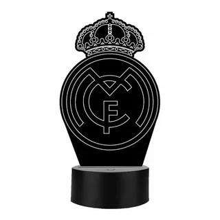 Lámpara Decorativa Led 3d Real Madrid Regalo Art13125