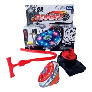 Beyblade Metal Masters Trompo Con Luz 6d Modelo Multicolor