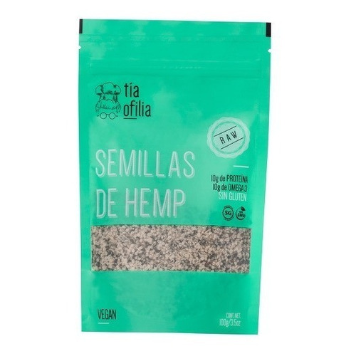 Semillas Hemp Natural Raw Gluten Free Sugar Free Tía Ofilia