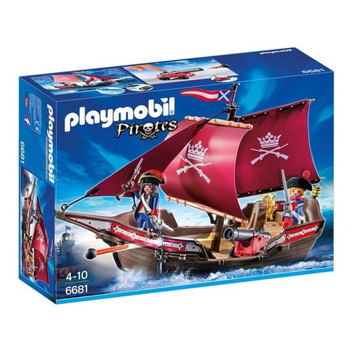 Playmobil Pirates Barco Pirata Patrulla De Soldados 6681