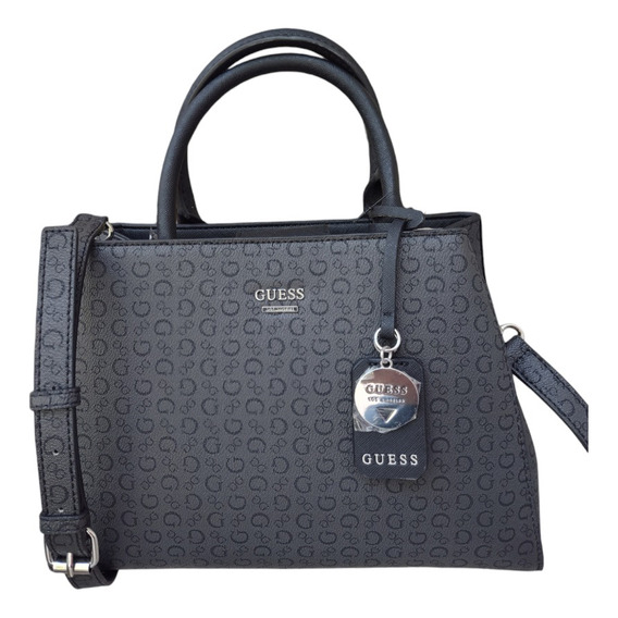 Bolsa Guess Original Sv845105 Gris Oscuro + Envío Gratis 