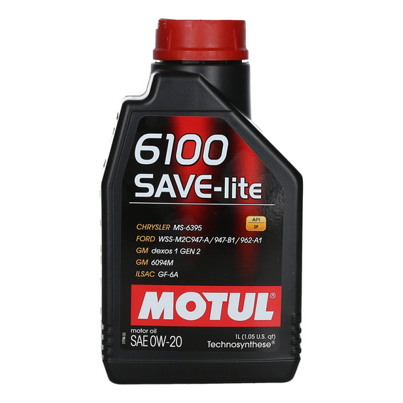 Aceite Motul 0w-20 6100 Save-lite Semi Sintetico 1 Litro