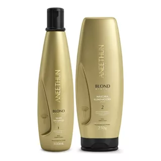 Kit Aneethun Blond System - Shampoo Silver + Máscara Ilumina