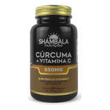 Cúrcuma Concentrada Com Vitamina C 60 Cáps 650mg Shambala Sabor Sem Sabor