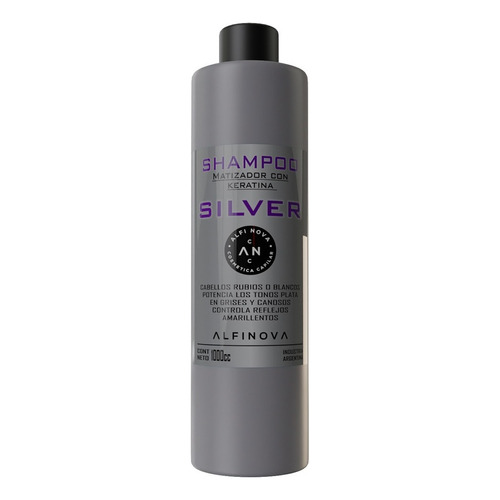 Shampoo Matizador Violeta Con Keratina 1000cc Alfinova