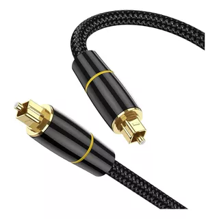 Cable Toslink De 1 Toslink Macho A 1 Toslink Macho Genérica Toslink1m Negro De 1m