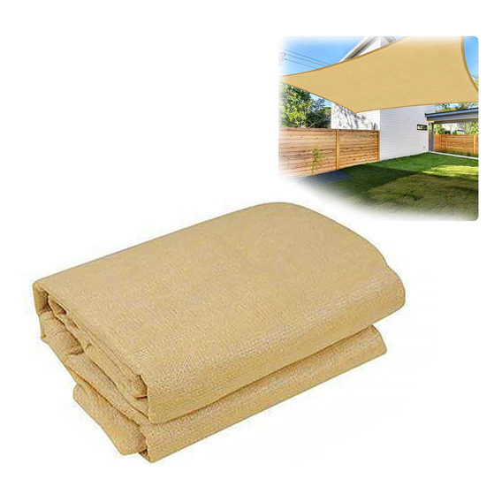 Malla Sombra De 6x4 95% Toldo Sombra Color Beige