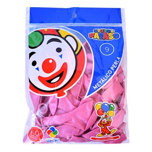 Globo Payaso Metalico # 9 C/50 Piezas