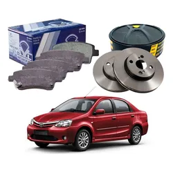  Kit Disco Pastilha Dianteira Etios Sedan 1.5 2012 A 2016