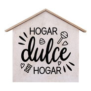 Casita Decorativa De Madera Vintage Hogar Dulce Hogar