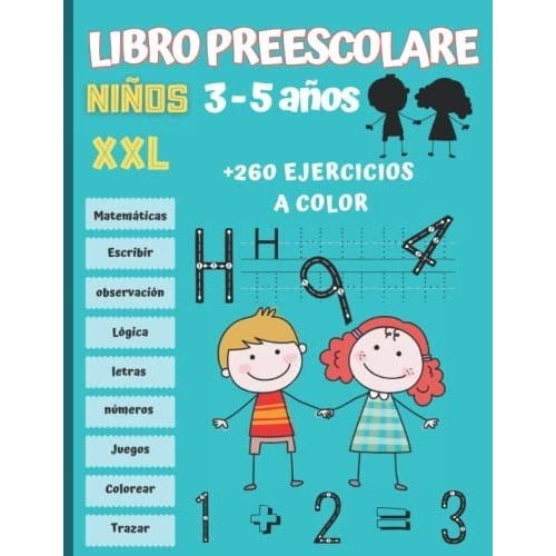 Libro Preescolar Niños 3-5 Años Xxl Cuaderno De.., de Deouf, Actus. Editorial Independently Published en español