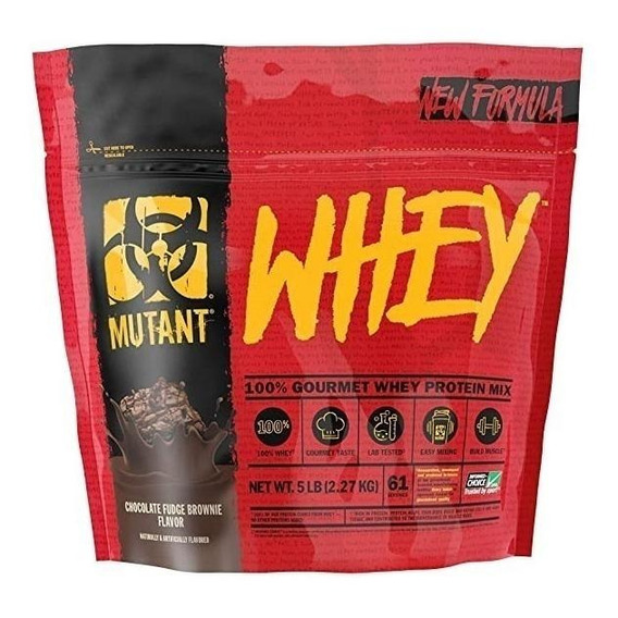 Suplemento en polvo Mutant  Whey Whey proteína sabor chocolate fudge brownie en sachet de 2.27kg