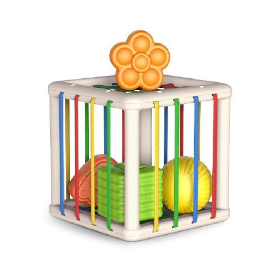 Juego Didáctico Estimulación Temprana Montessori Cubo Formas