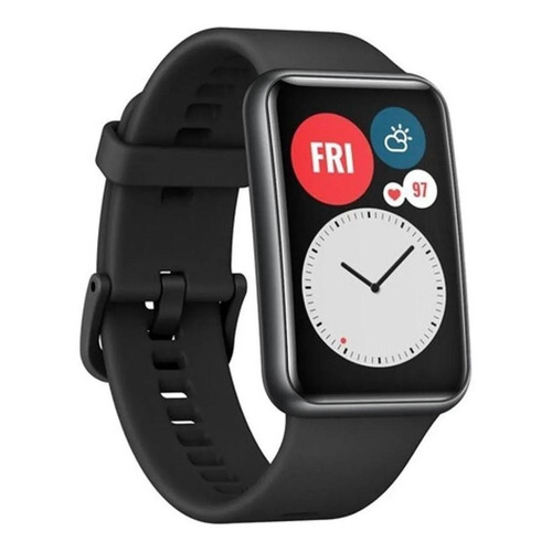 Smartwatch Huawei Watch Fit New Active 1.64" malla graphite black de  silicona  TIA-B09