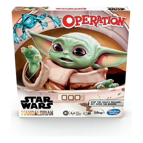 Juego De Mesa Operando Baby Yoda Grogu Star Wars Hasbro