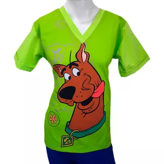 Conjunto Medico Estampado Hombre Scooby Doo Veterinario Ant