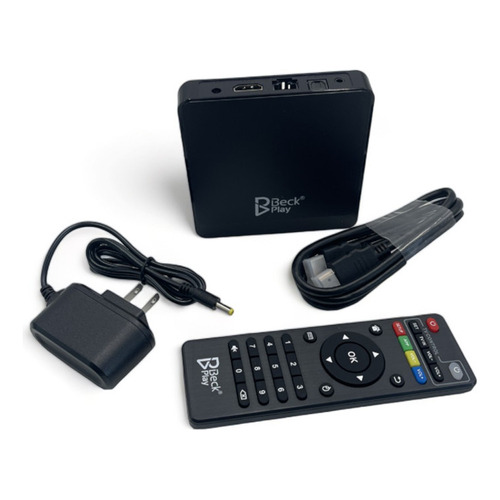 Convertidor Smart Tv Box Marca Beck Play Con Pantalla Led Color Negro