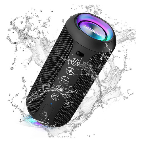 Ortizan - Parlante Bluetooth 5.3, Inalámbrico, Impermeable I Color Color Negro 110v