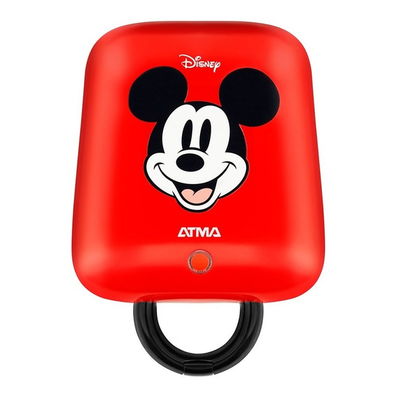 Waflera Sandwichera Atma Disney 2 En 1 Ws027drn Color Rojo