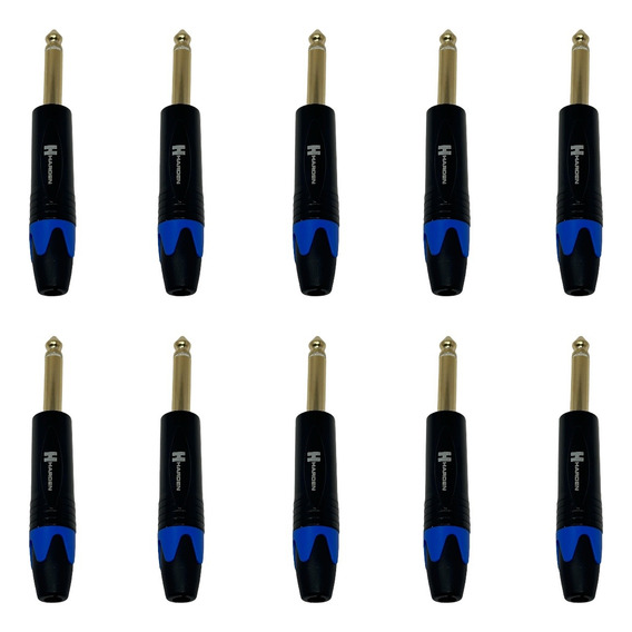 Plug Mono 6.3mm, 1/4 Np2x Harden De Baquelita Metal 10pzs 