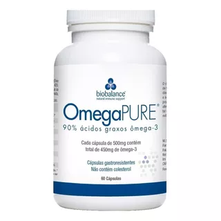 Suplemento Em  Cápsulas Biobalance  Omegapure Omega 3 Em Pote De 60g 60 Un